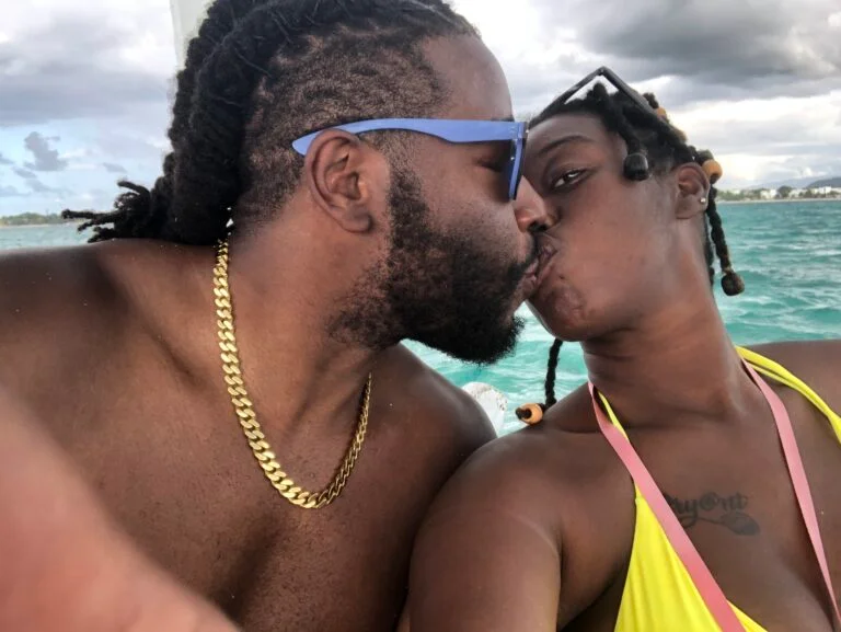 Bryant and Britney on their first international trip to Jamaica
